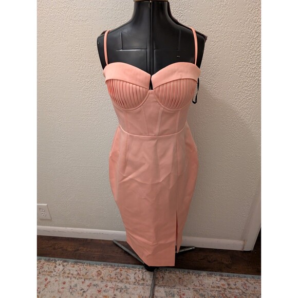 Lavish Alice Womens Pink Pleated Sweetheart Corset Sheath Dress US8 org. $298 - Picture 9 of 10